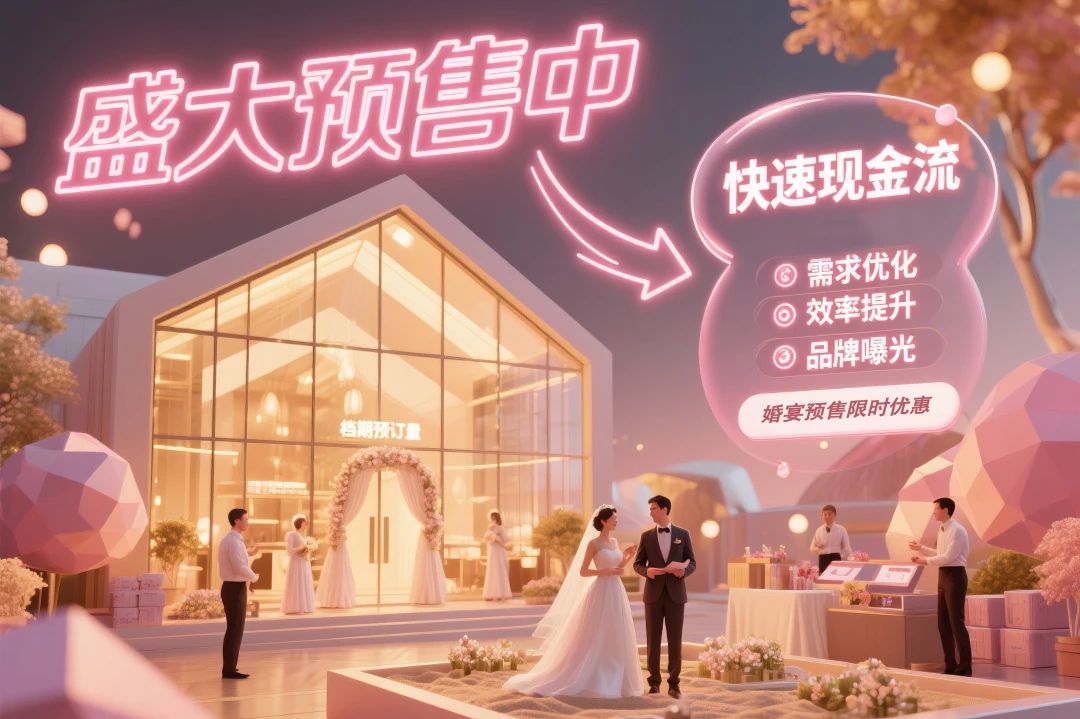 籌建期的婚禮堂，如何預(yù)售200場(chǎng)婚宴？